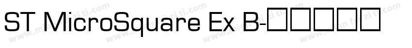 ST MicroSquare Ex B字体转换